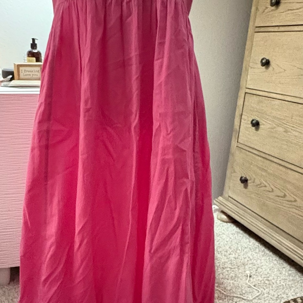 Free People Cotton Pink Maxi Dress - Picture 9 of 11